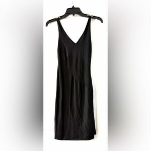 Rag & Bone Stretch Knit Asymmetrical Panel Double V Mini Dress